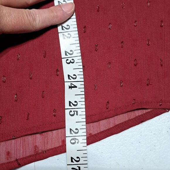 New Directions semi sheer blouse size large - Picture 5 of 5